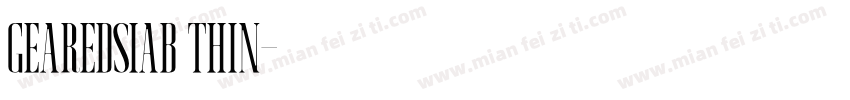 gearedsiab thin字体转换